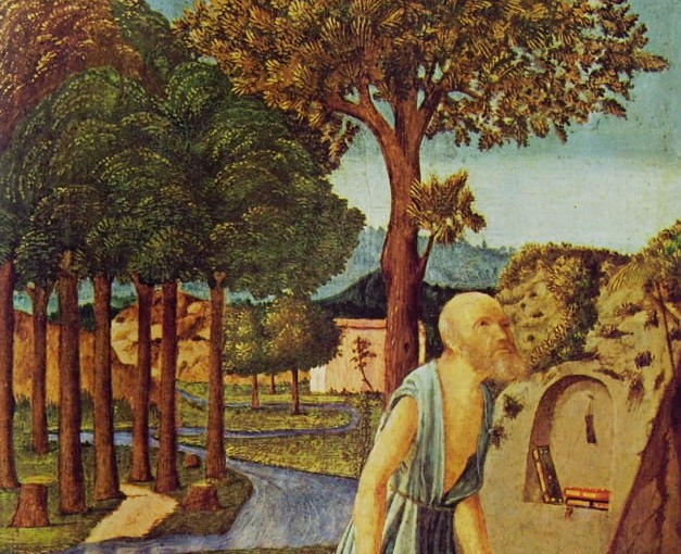 Piero della Francesca: San Girolamo penitente, cm. 51 x 38, Staatliche Museen, Berlino.